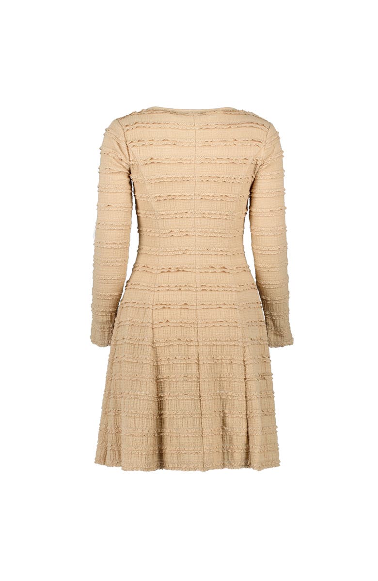 IVONNE Knitted Dress with Long Sleeves, Alternate, color, Lightbrown