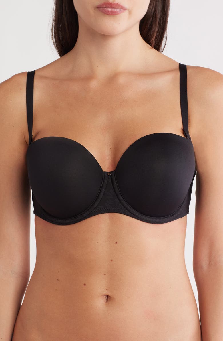 Chantelle Lingerie Full Bust Strapless Underwire Bra, Alternate, color, Black