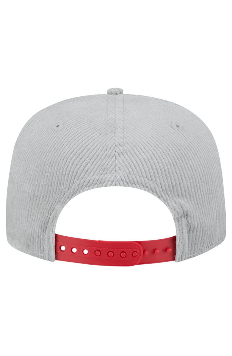 New Era Men's New Era Gray Tampa Bay Buccaneers Corduroy Golfer Adjustable Hat, Alternate, color,