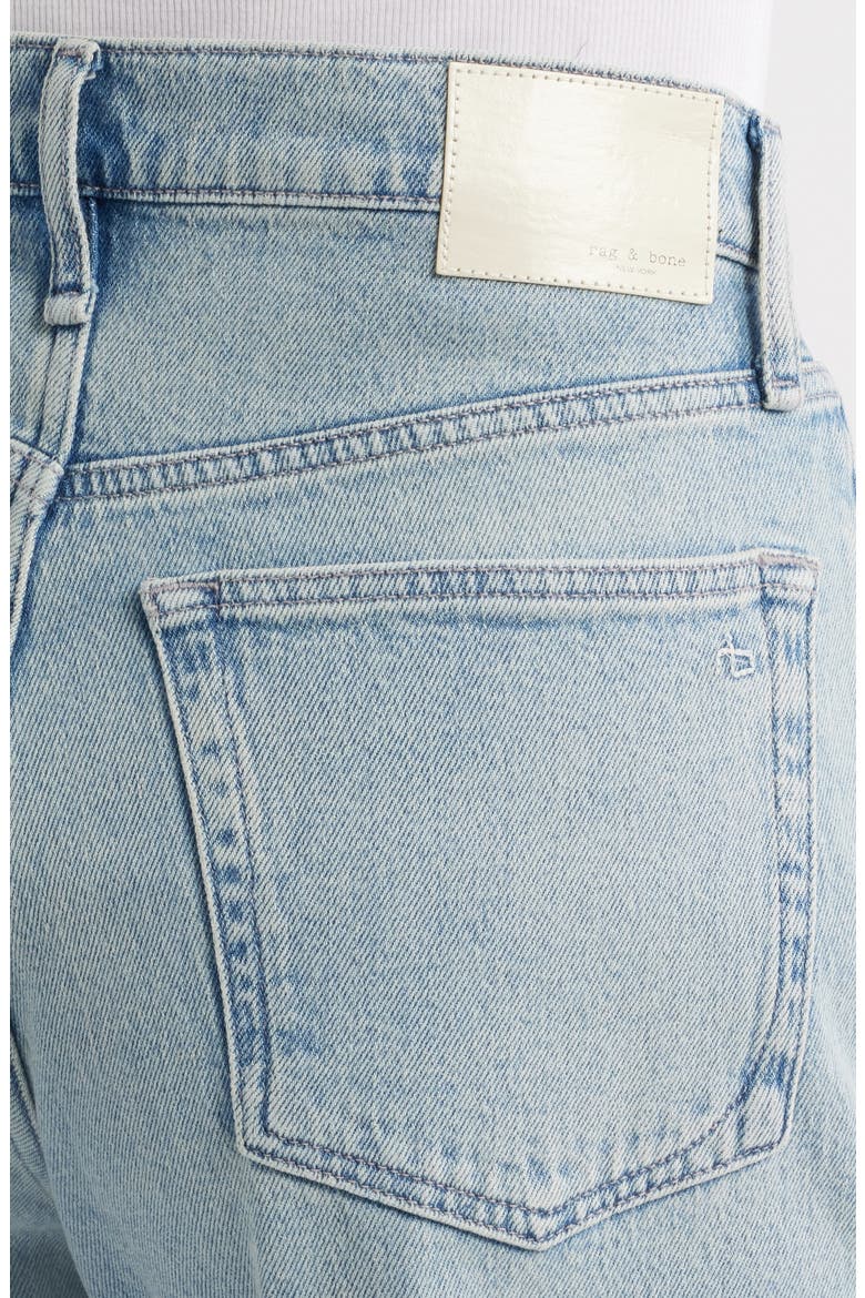 Andi High Waist Raw Cuffed Ankle Wide Leg Jeans, Alternate, color, BLOOMFIELD