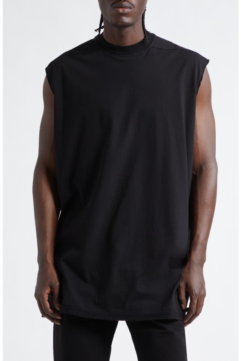 Tarp T Longline Sleeveless T-Shirt, Main, color, BLACK
