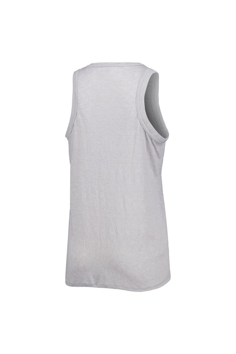 Women's Soft as a Grape Gray Oakland Athletics Tri-Blend Tank Top, Alternate, color, Gray