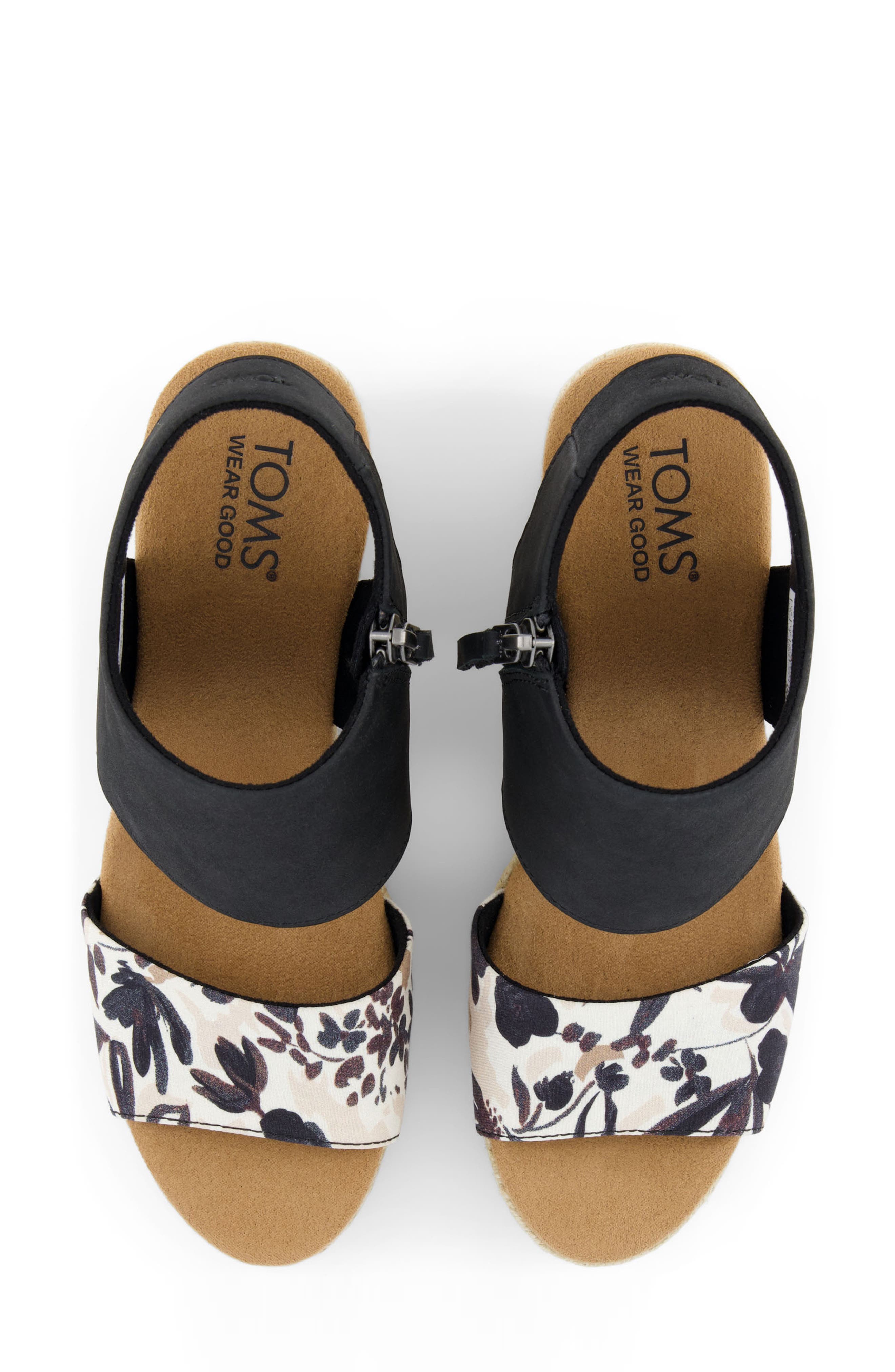 TOMS Majorca Platform Sandal, Alternate, color, Black