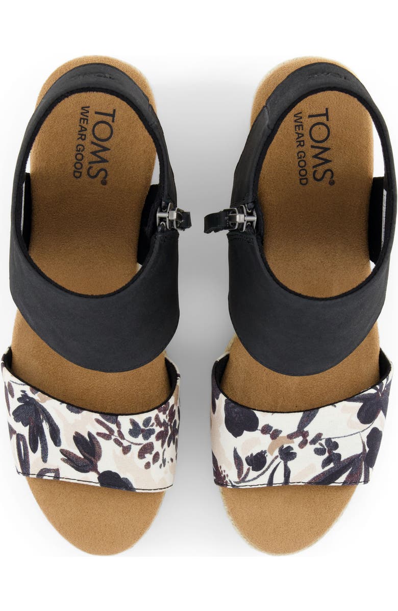 TOMS Majorca Platform Sandal, Alternate, color, Black