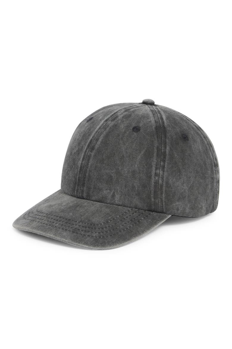 Stonewash Cotton Dad Cap, Main, color, BLACK
