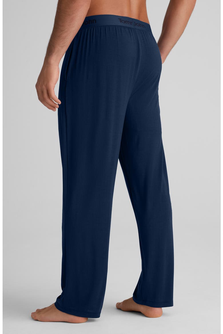 Second Skin Luxe Ribbed Lounge Pants, Alternate, color, DRESS BLUES