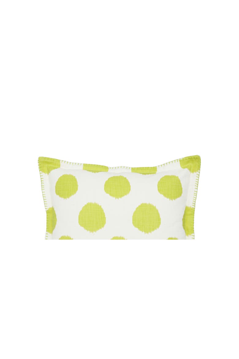 Citron Dot Printed Accent Throw Pillow, Alternate, color, Green