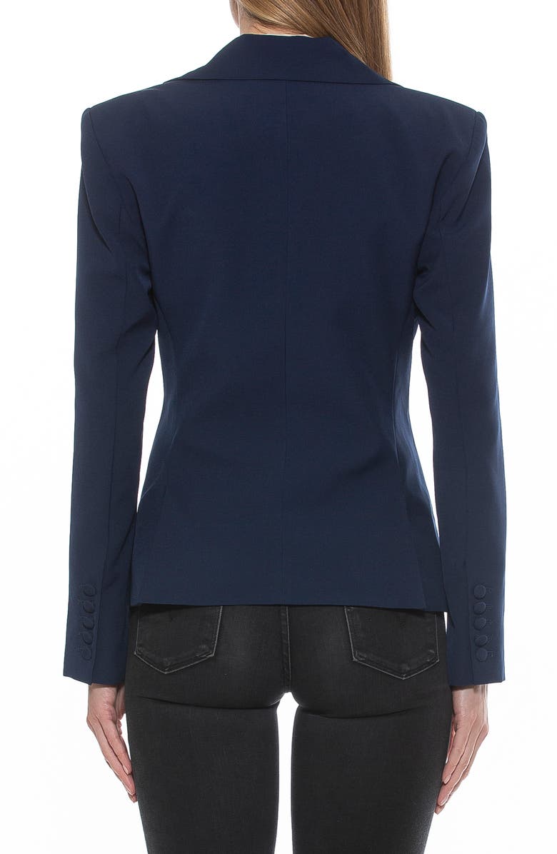 Alexia Admor Lianne Classic Double Breasted Button Front Closure, Alternate, color, Navy