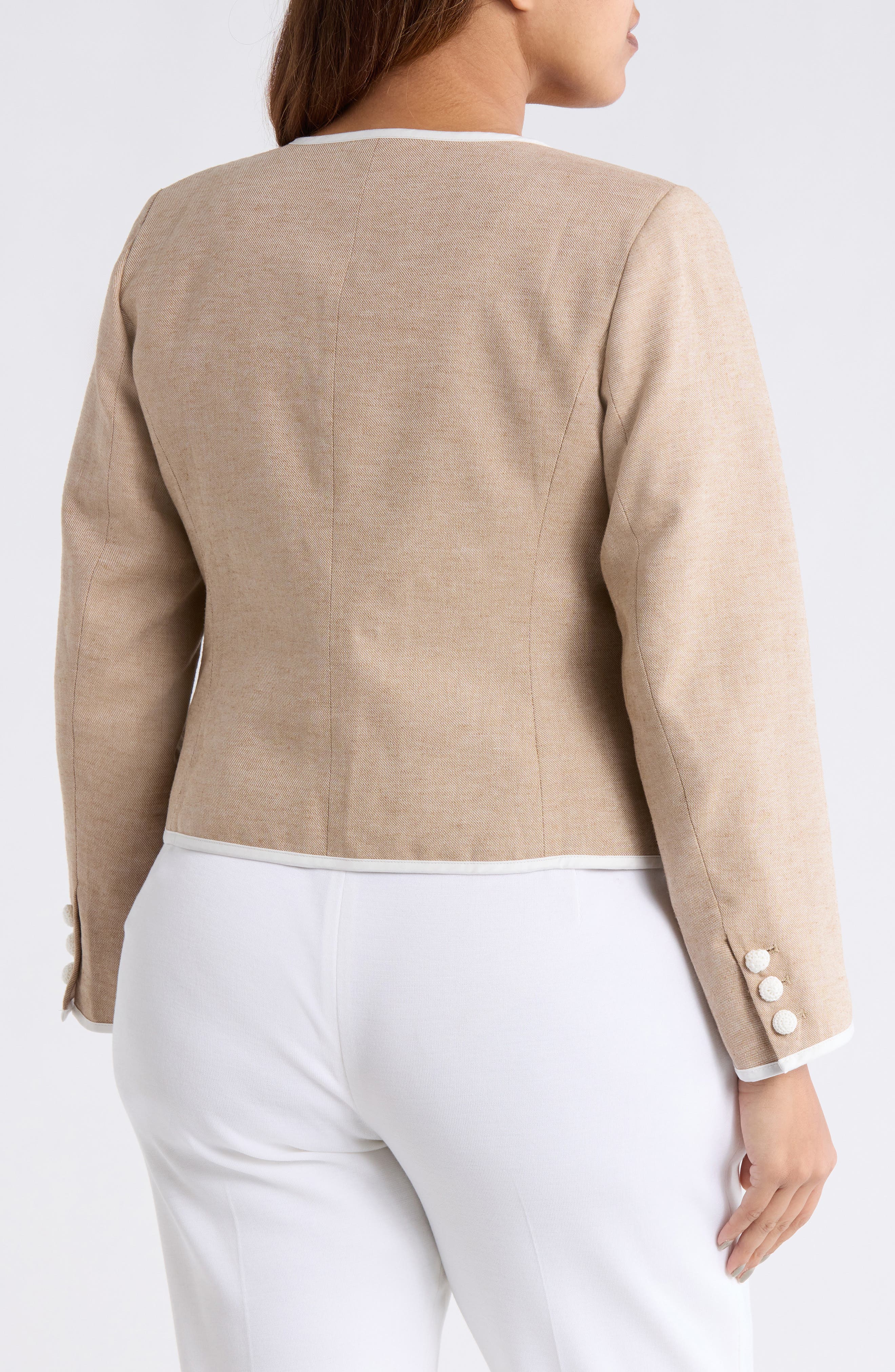 Contrast Trim Jacket - image 2