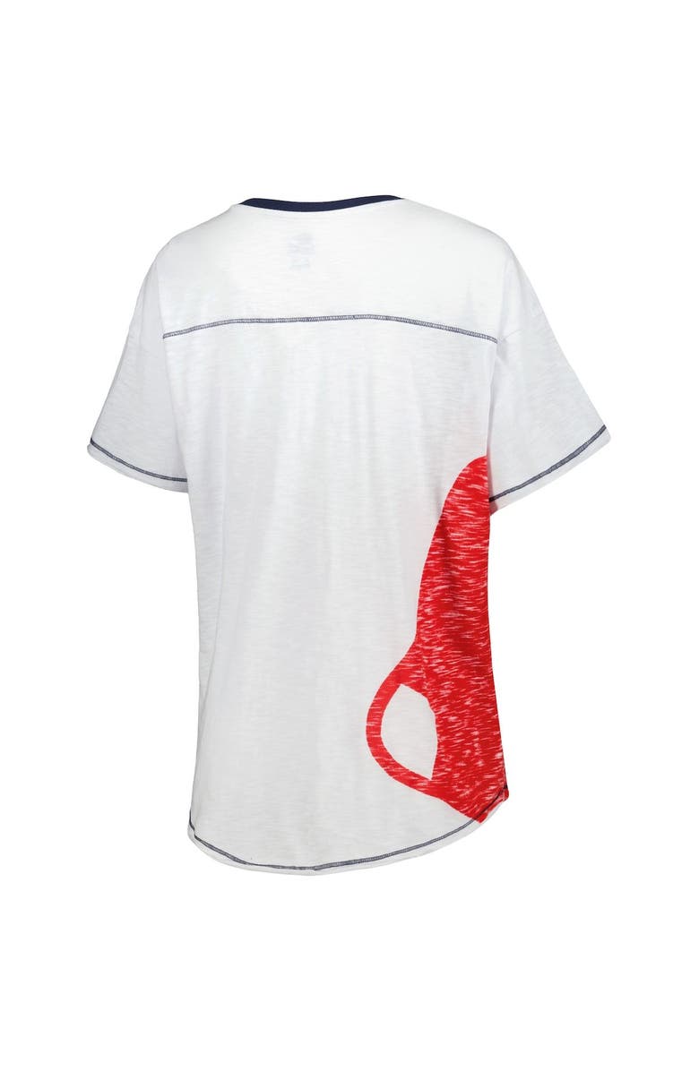 STARTER Women's Starter White Boston Red Sox Perfect Game V-Neck T-Shirt, Alternate, color, White