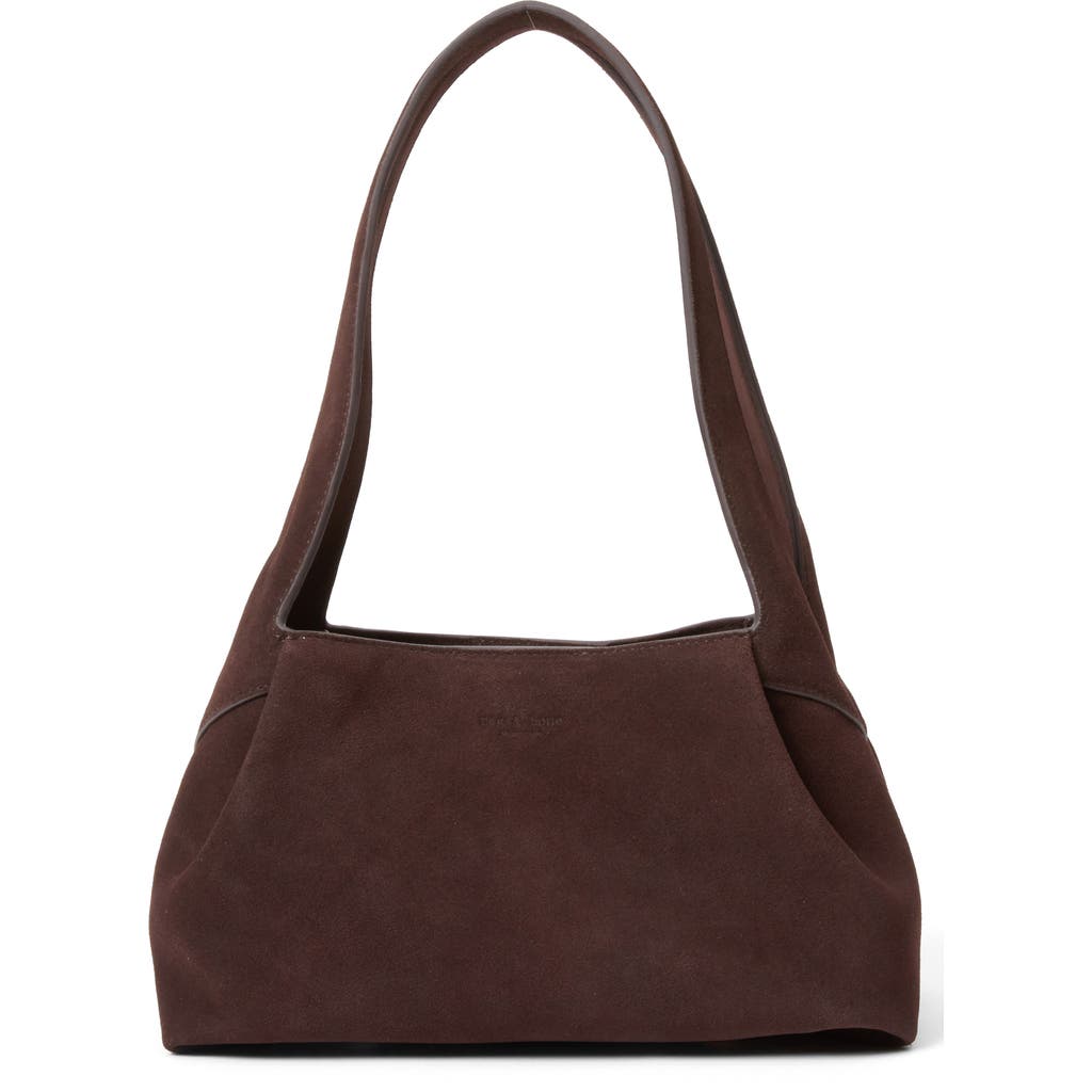 Rag & Bone Slade Suede Shoulder Bag In Brown