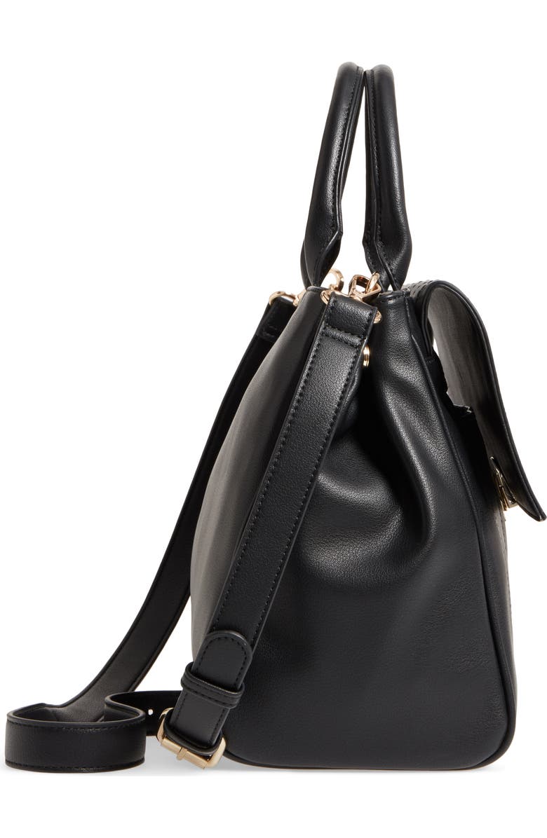 Sole Society Tracy Quilted Faux Leather Satchel, Alternate, color,