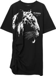 AllSaints Ivana Naeina Tiger Graphic T-Shirt Dress
