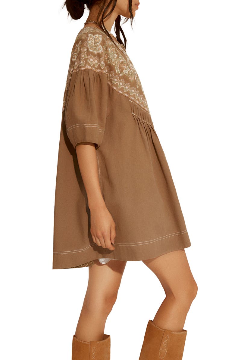 Free People Orson Shift Minidress, Alternate, color, Army Combo