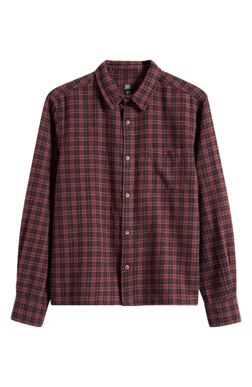 Bdg Urban Outfitters Plaid Cotton Button-up Shirt In Red