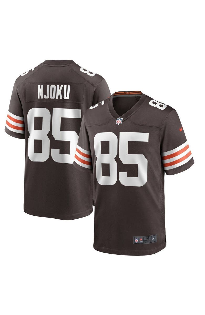 Nike Men's Nike David Njoku Brown Cleveland Browns Player Game Jersey, Alternate, color, Brown