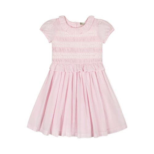 HOPE & HENRY HOPE & HENRY GIRLS' ORGANIC PUFF SLEEVE SMOCKED PARTY DRESS, TODDLER