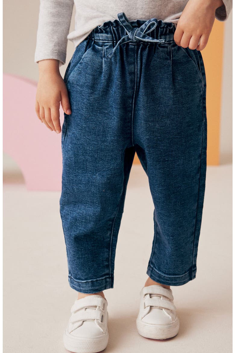 Kids' Drawstring Denim Pants, Alternate, color, BLUE