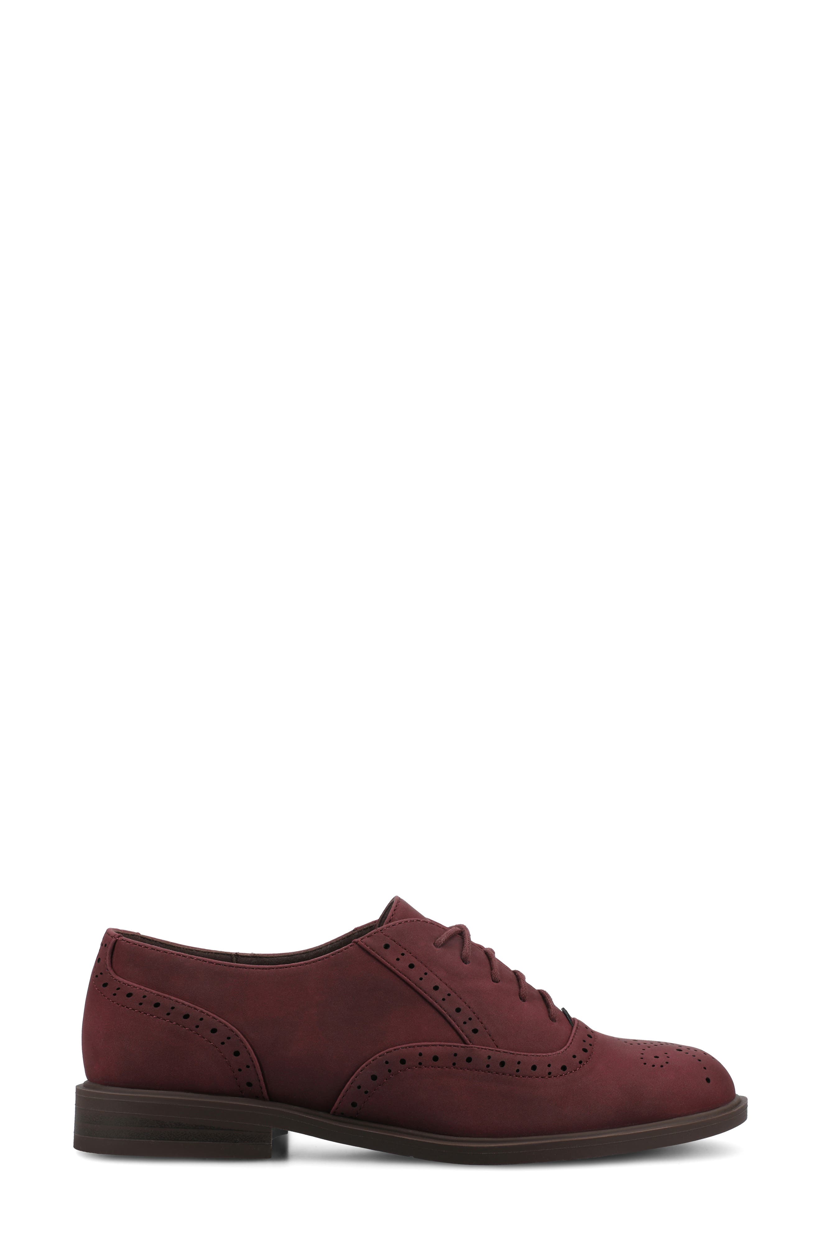Bria Oxford, Alternate, color, OXBLOOD NUBUCK