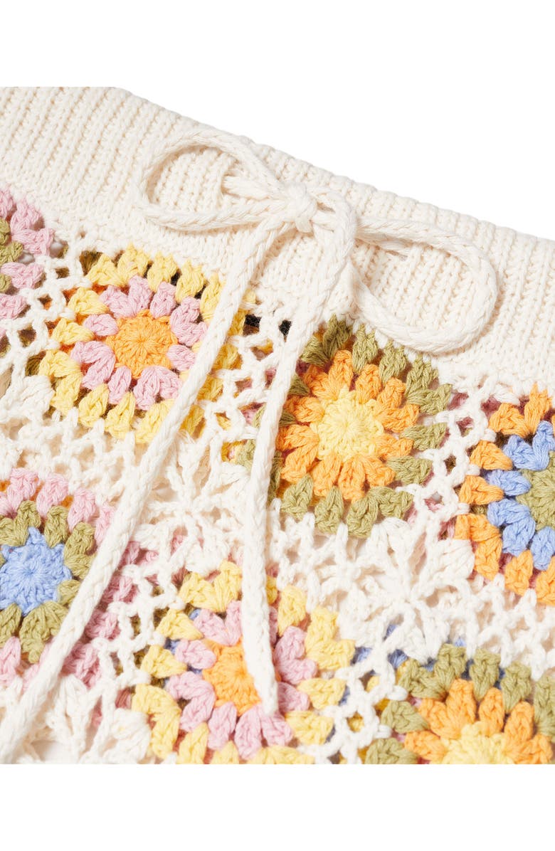 MANGO Crochet Miniskirt, Alternate, color, 