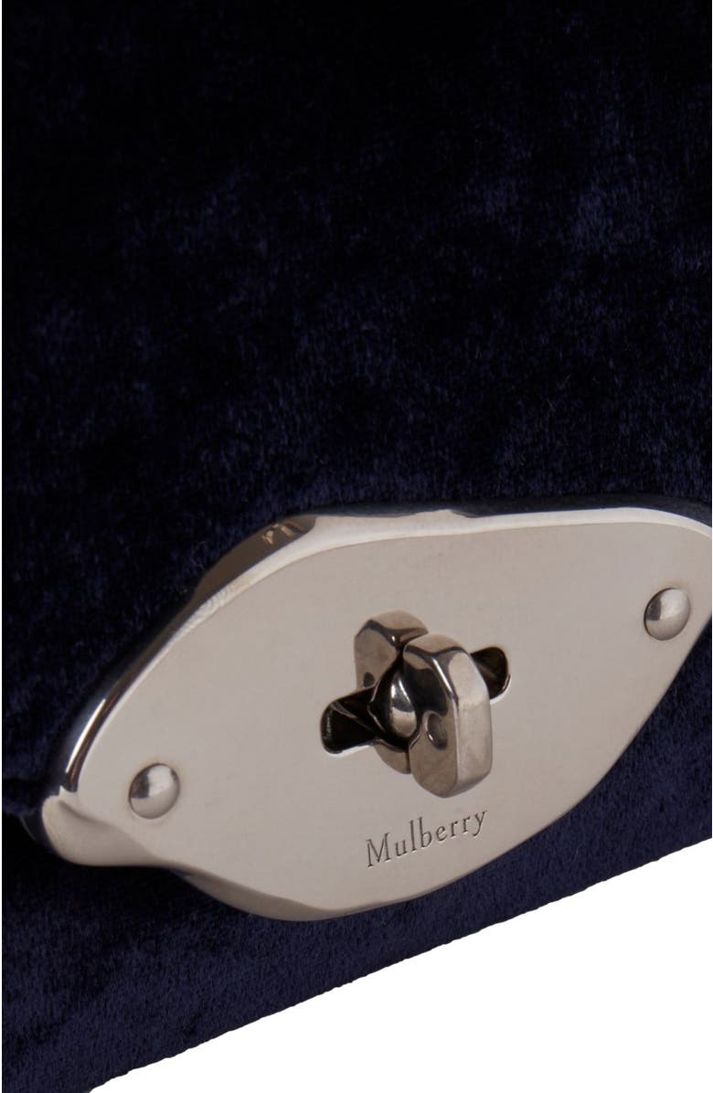 Mulberry Small Lana Velvet Top Handle, Alternate, color,