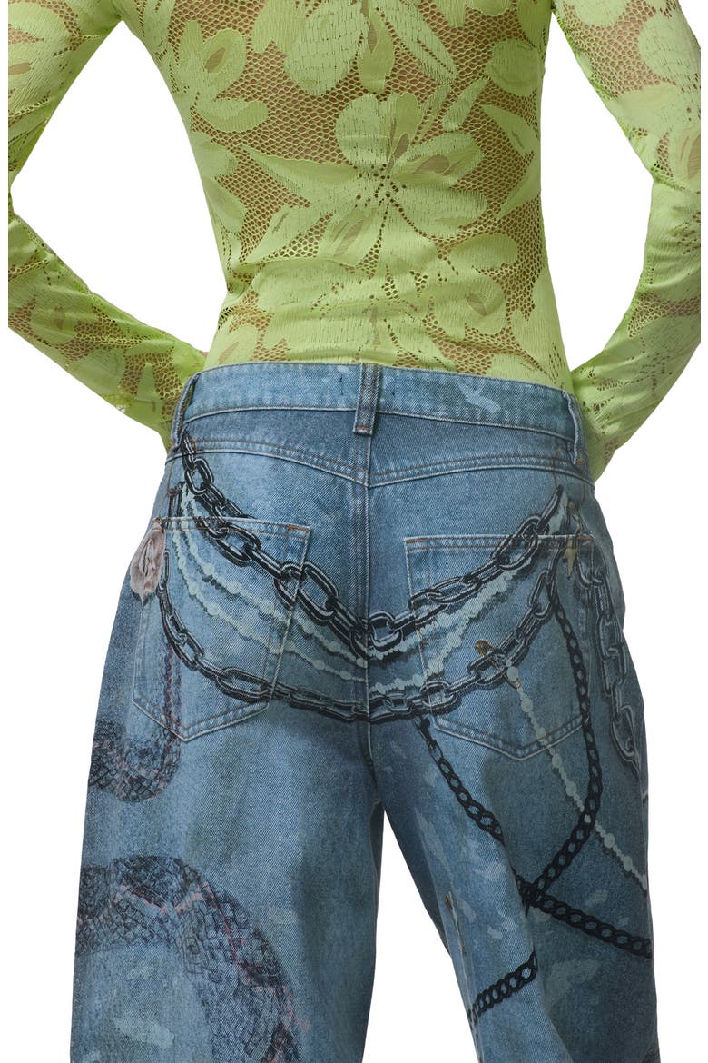 Walker Barrel Leg Jeans, Alternate, color, GRUNGE PAINT