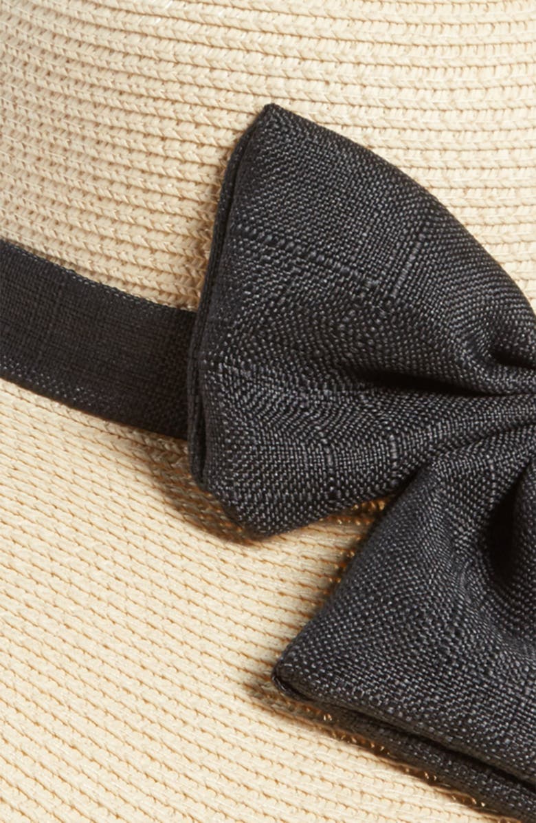 BP. Oversize Bow Floppy Straw Hat, Alternate, color, 
