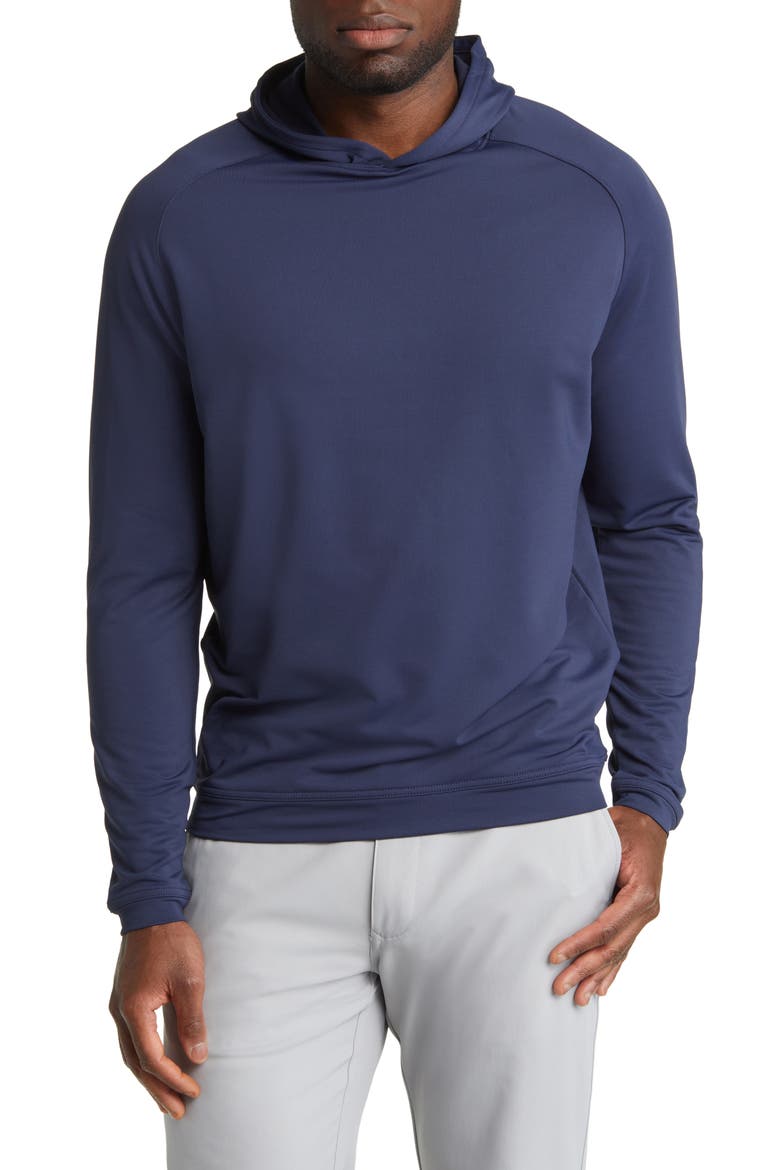 Pine Performance Hoodie, Main, color, NAVY