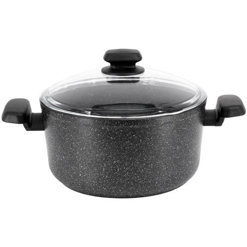 Korkmaz Ornella Non Stick 11 Inch 8 Liter Casserole With Lid In Black