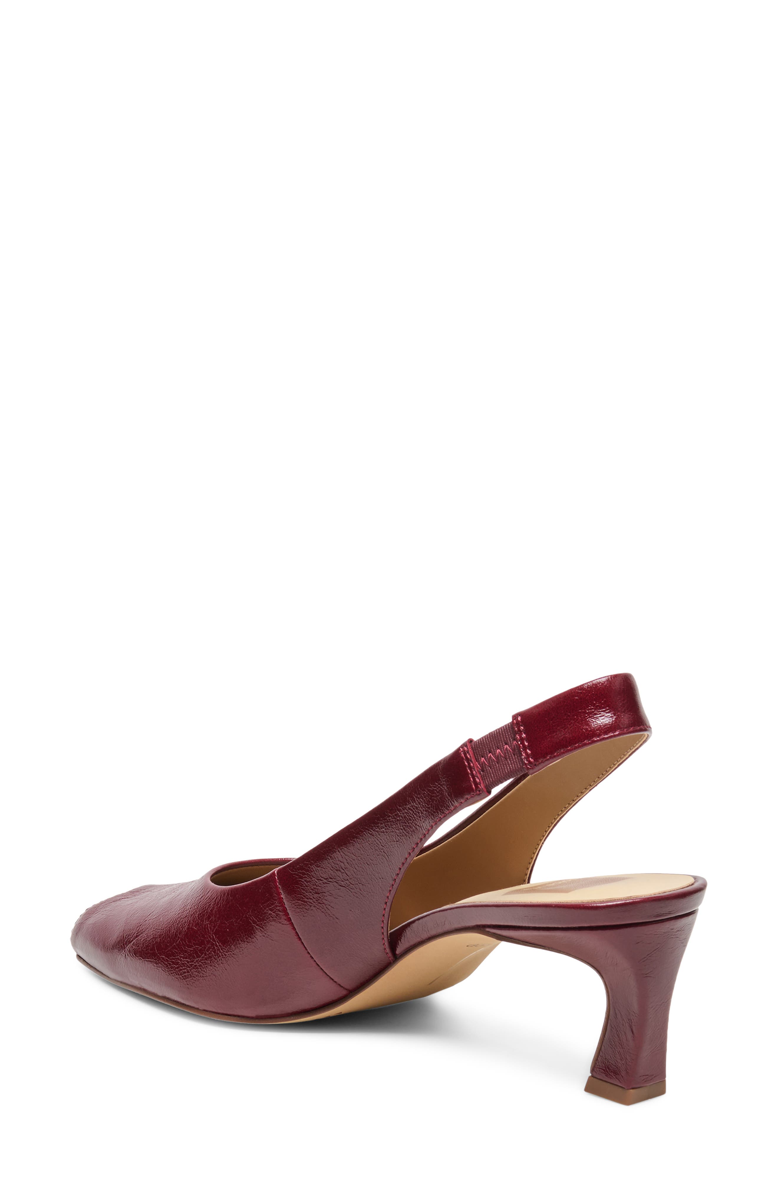 Anabel Peep Toe Slingback Pump, Alternate, color, OXBLOOD LEATHER