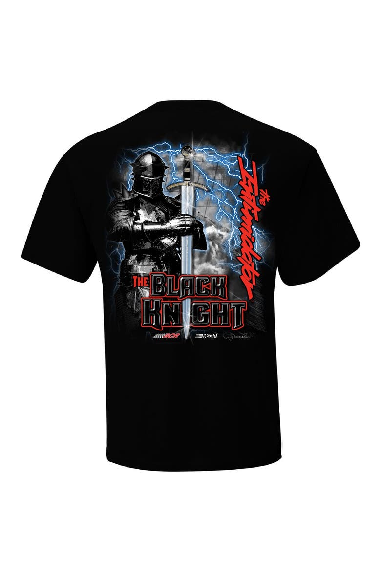 Men's Checkered Flag Sports Black Dale Earnhardt Black Knight T-Shirt, Alternate, color, Black