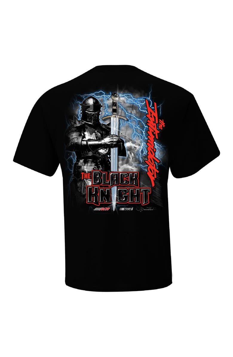 CHECKERED FLAG Men's Checkered Flag Sports Black Dale Earnhardt Black Knight T-Shirt, Alternate, color, Black