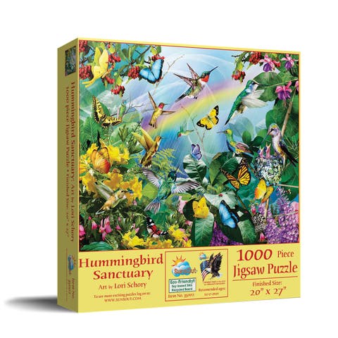 Hummingbird Sanctuary 1000 piece Jigsaw Puzzle for Adults