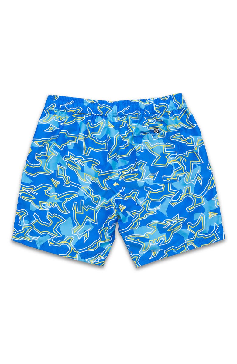 Maui & Sons Bad Fish Microfiber Swim Trunks, Alternate, color, 