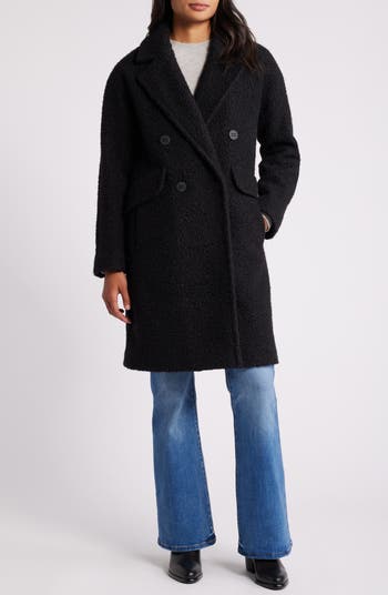 BCBGeneration Double Breasted Bouclé Coat | Nordstrom BCBGeneration Double Breasted Bouclé Coat | Nordstrom