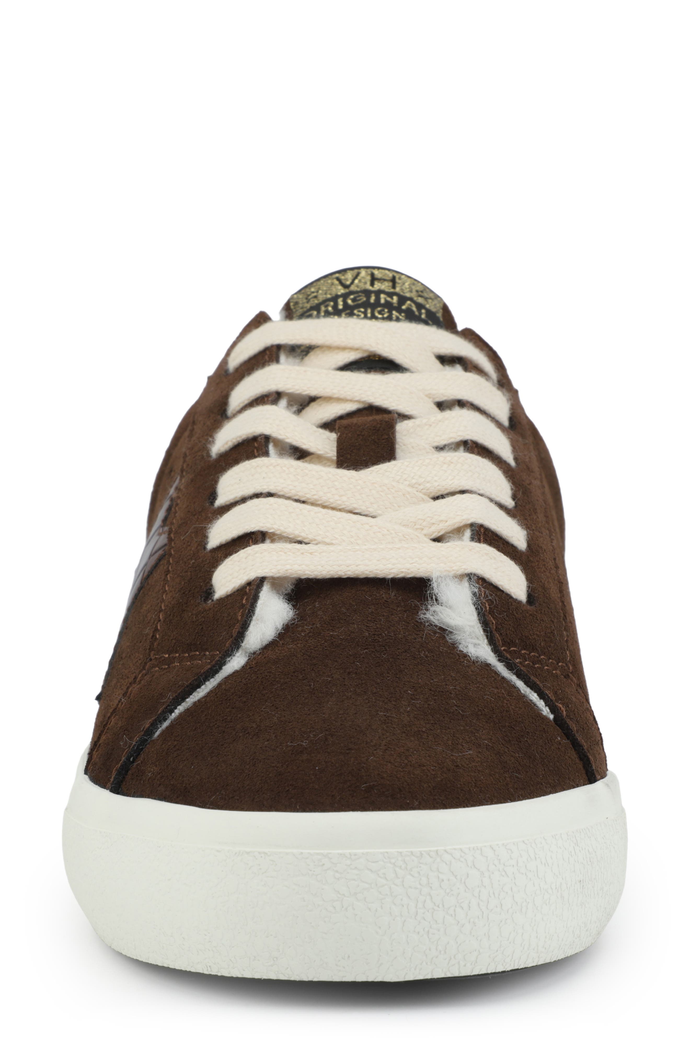 Faux Shearling Lined Mule Sneaker, Alternate, color, BROWN