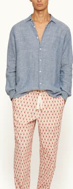Orlebar Brown Justin Lino Classic-Fit Linen Shirt
