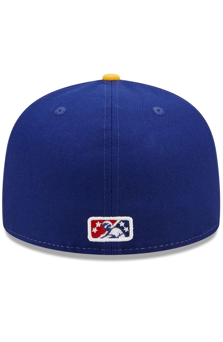 New Era Men's New Era Red/Blue Kannapolis Cannon Ballers Marvel x Minor League 59FIFTY Fitted Hat, Alternate, color, Red