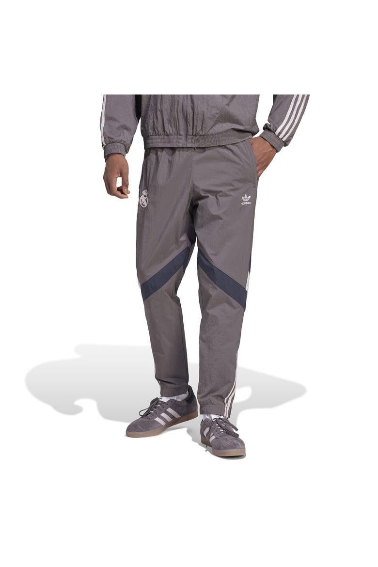 Men's adidas Originals Charcoal Real Madrid Lifestyler Track Pants, Alternate, color, Charcoal