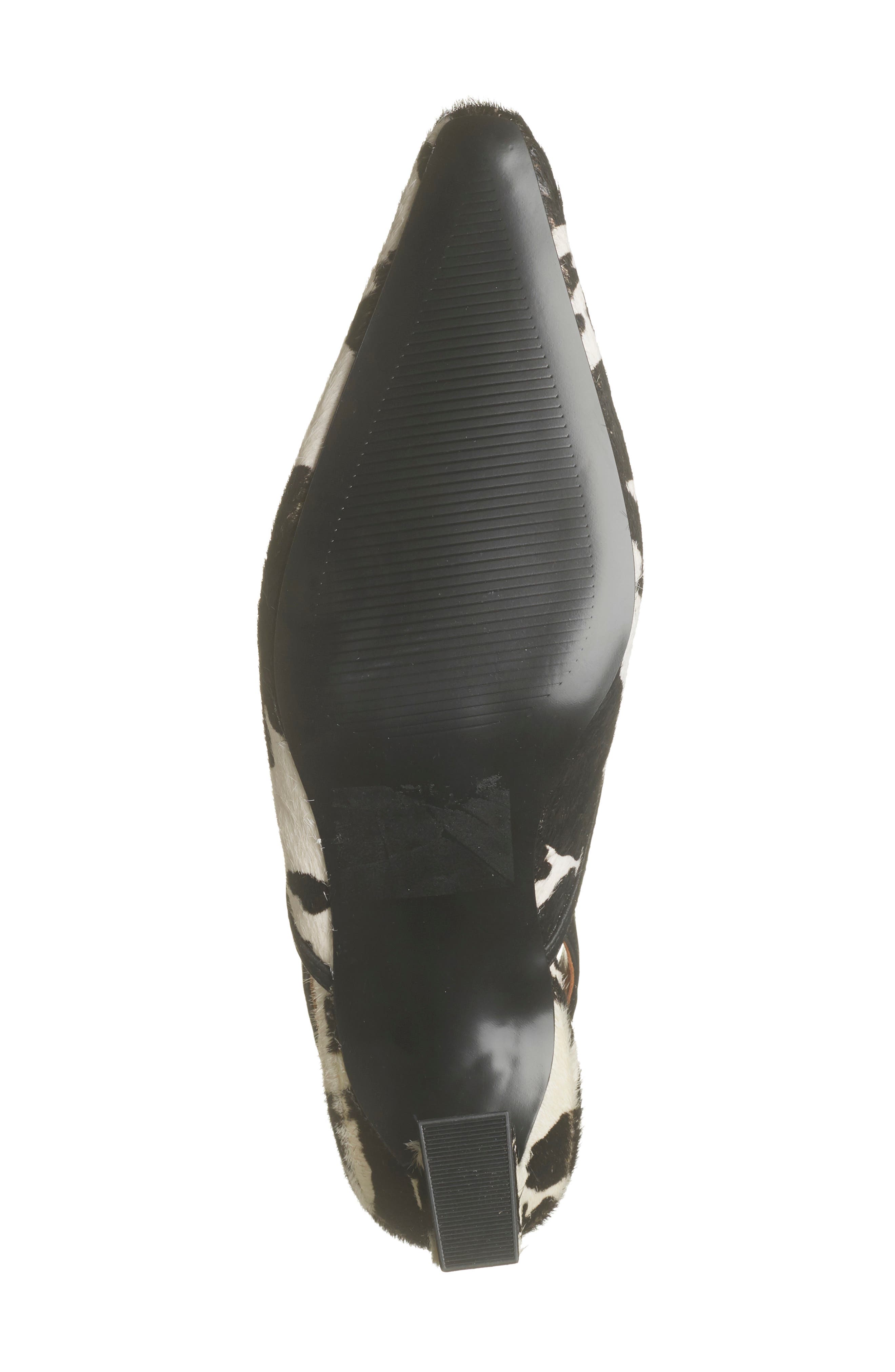 Steve Madden Haleigh Slingback Pump, Alternate, color, Black/White Calf Hair