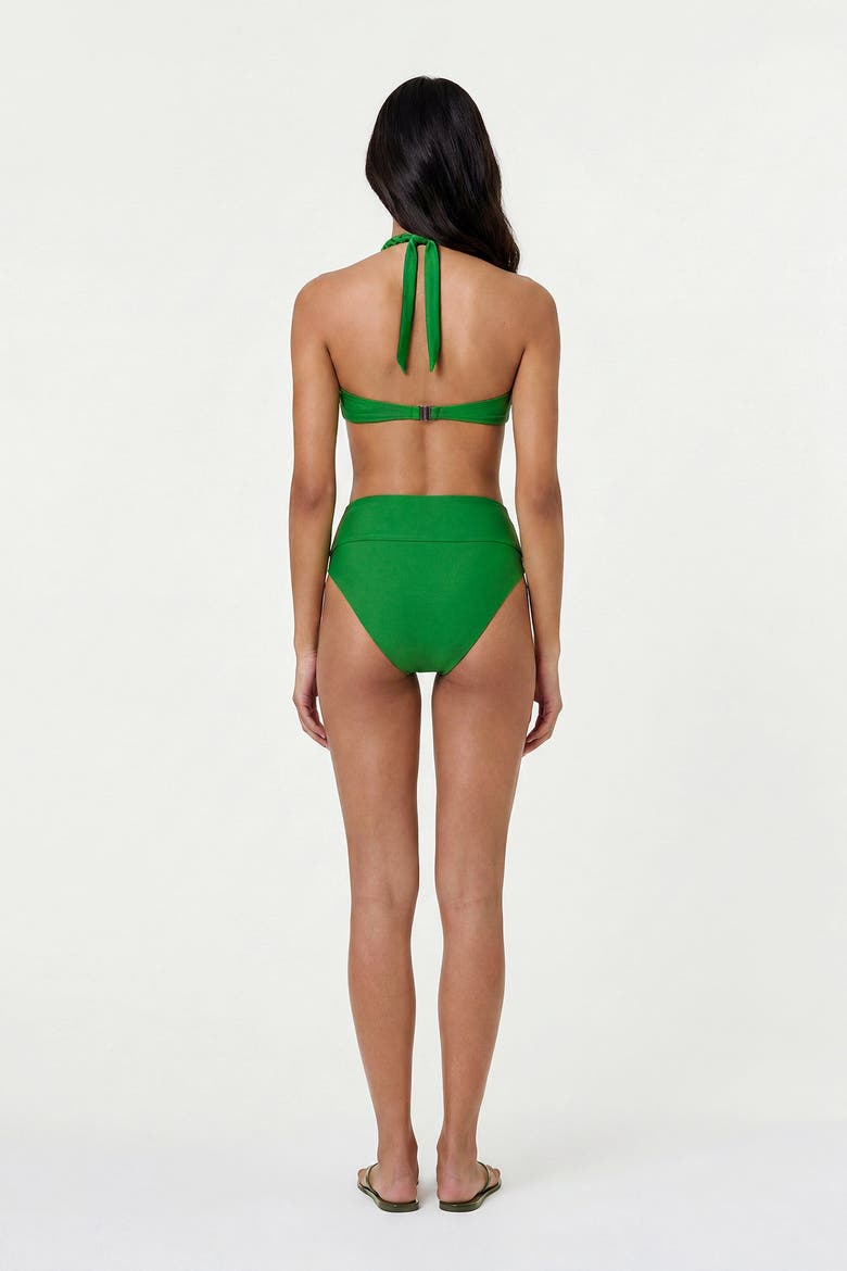 Ondine Macrame Bikini Top, Alternate, color, Leaf