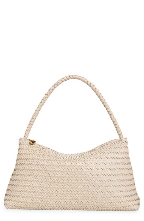 The Signature Woven Collection Leather Shoulder Bag