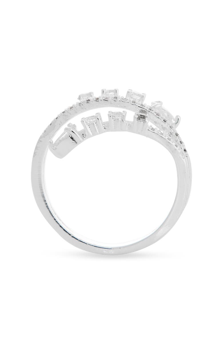 NORDSTROM RACK CZ Coil Ring, Alternate, color, Clear- Silver