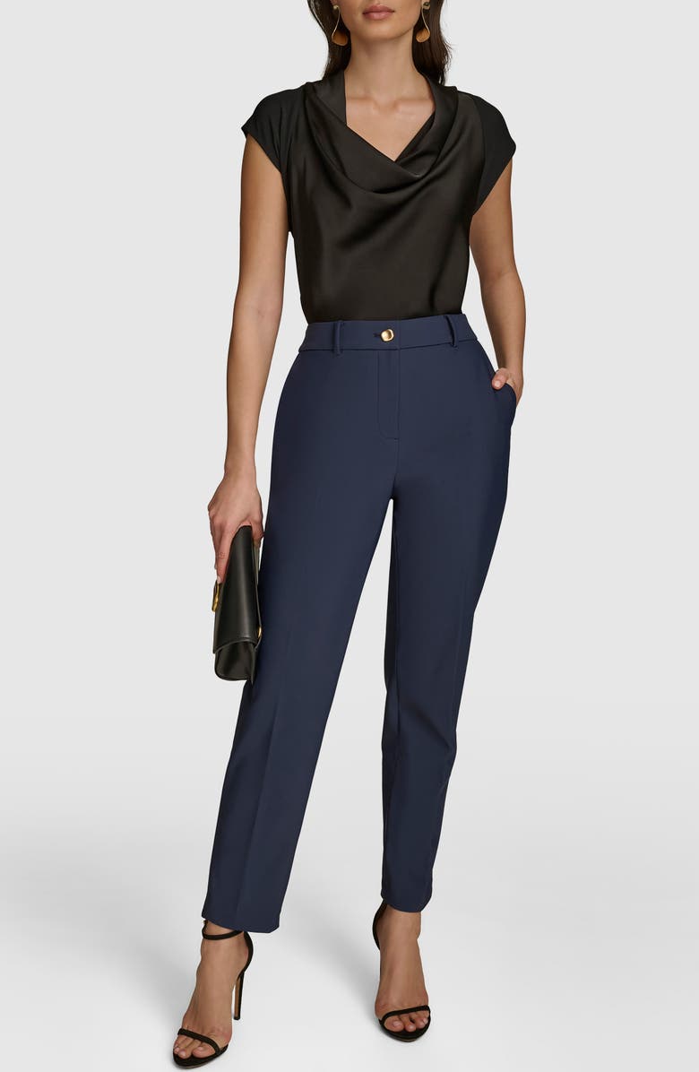 Donna Karan New York Pleated Ankle Pants, Alternate, color, 