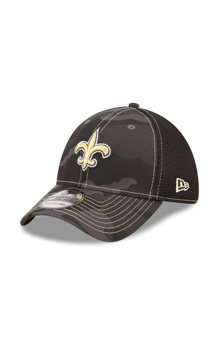 New Era Men's New Era Camo/Black New Orleans Saints  Logo Neo 39THIRTY Flex Hat, Main, color, 