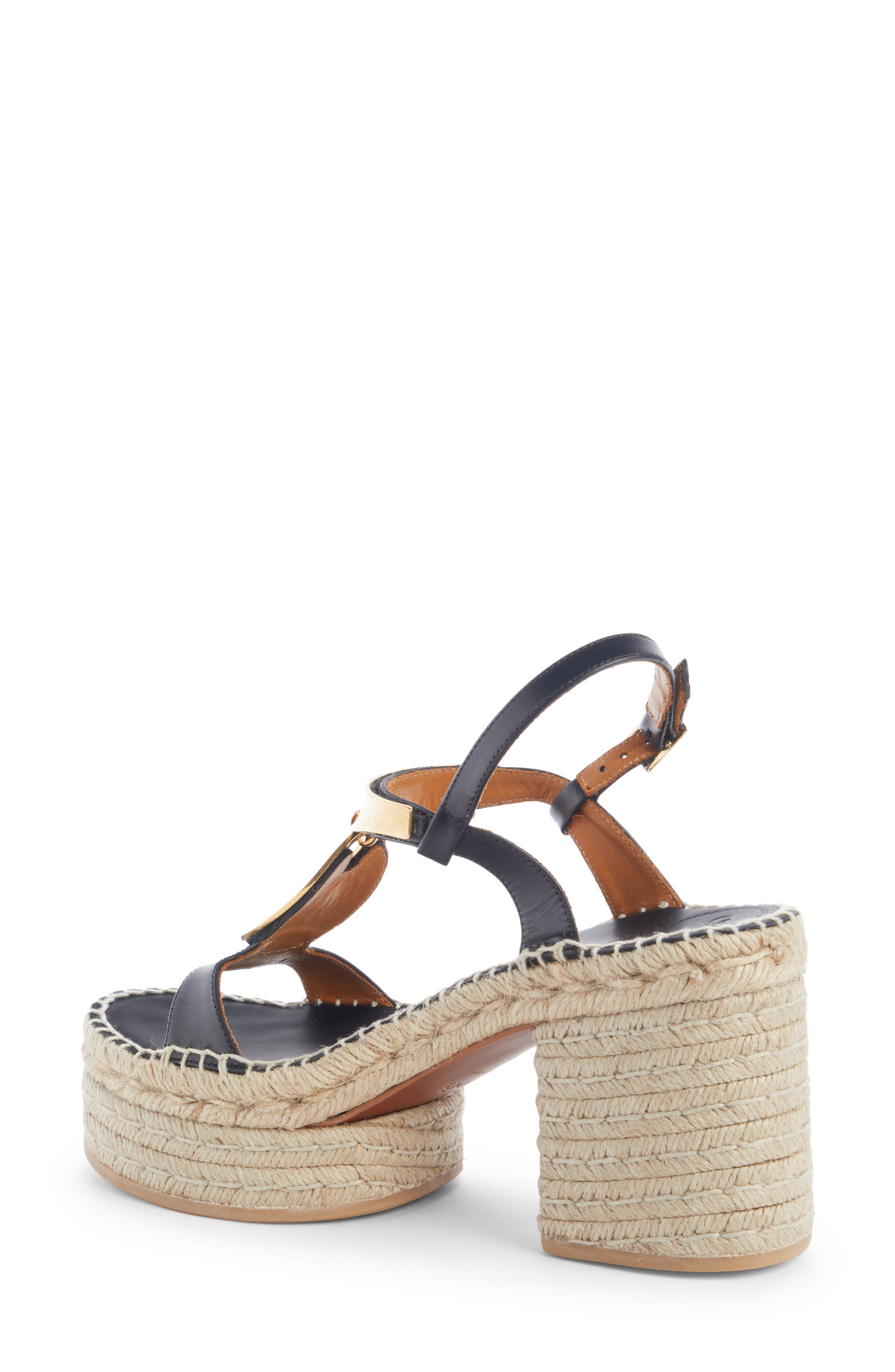Chloé Pema Platform Espadrille Sandal, Alternate, color, 