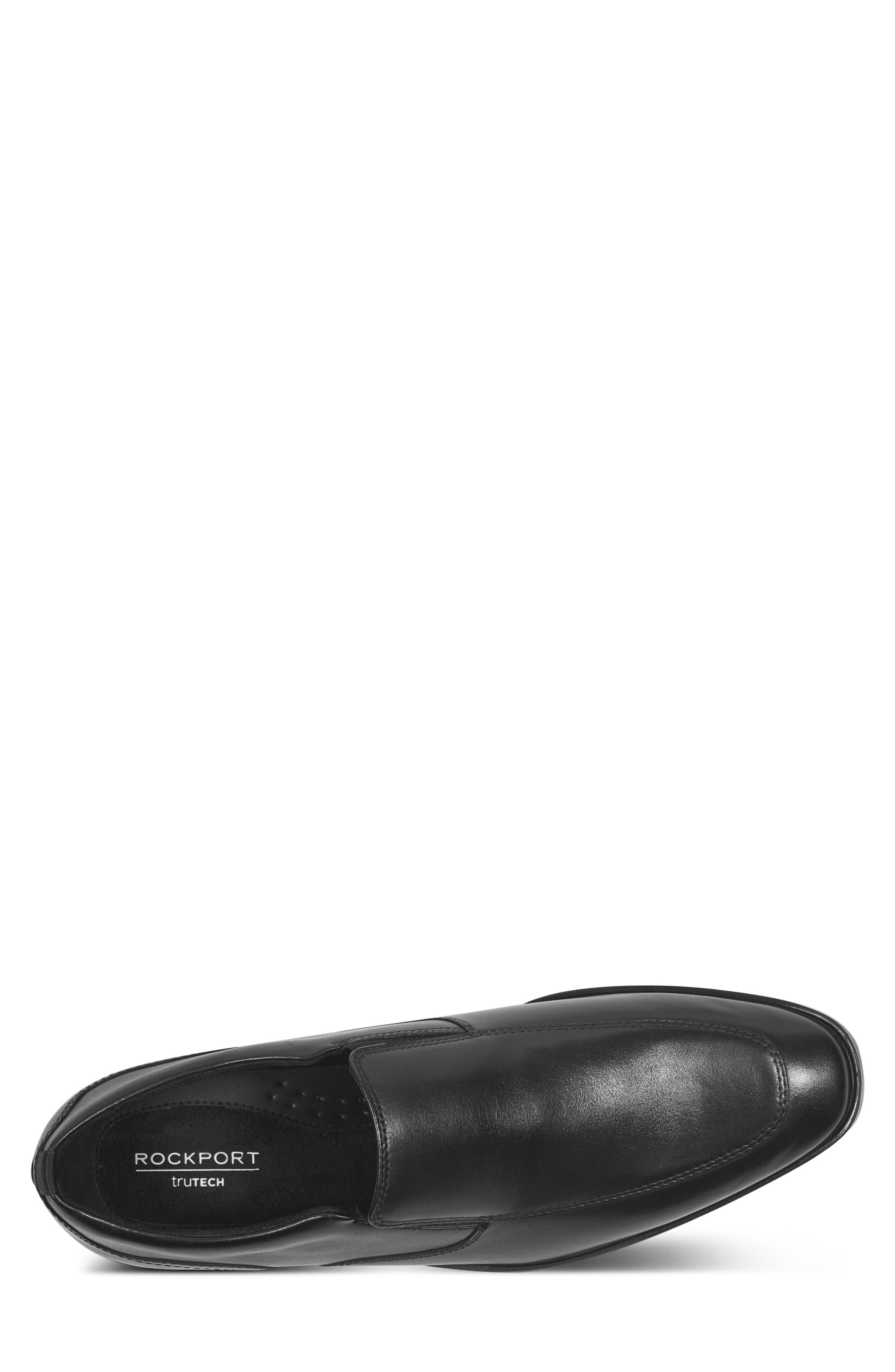 Rockport Darrek Apron Toe Slip-On Shoe, Alternate, color, Black