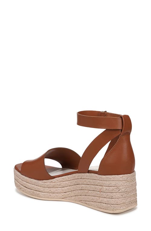 Franco Sarto Tyla Platform Wedge Sandal In Cognac