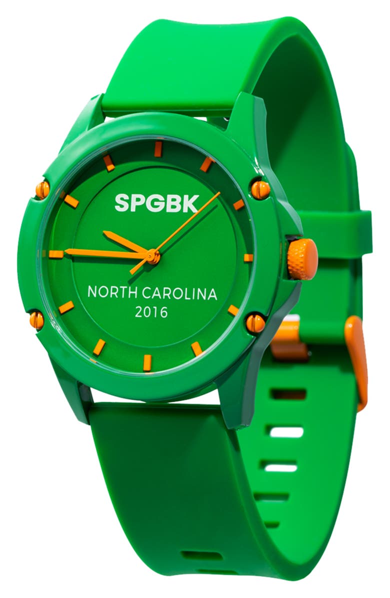 SPGBK Watches Massey Hill Silicone Strap Watch, 44mm, Main, color,