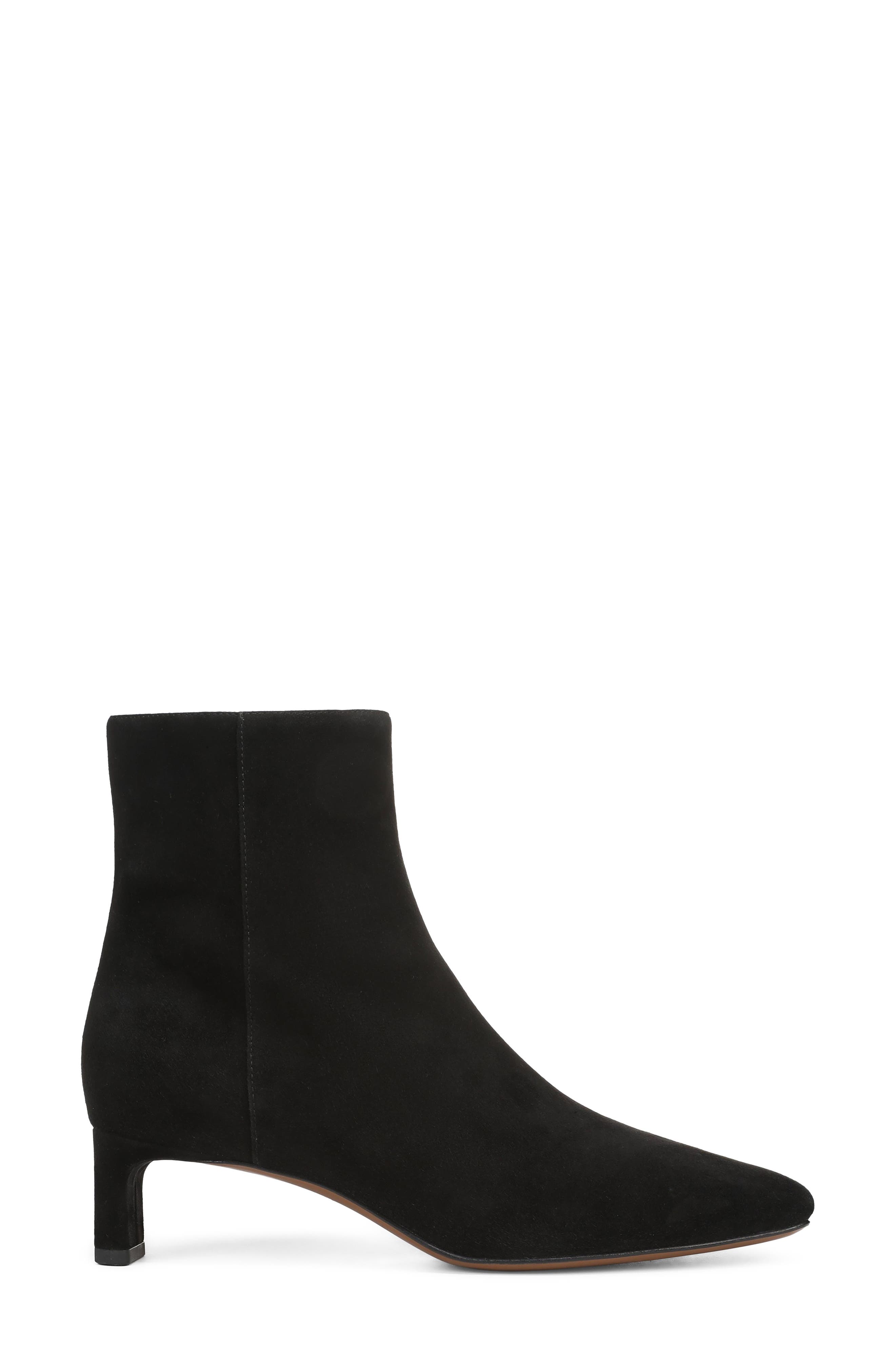 Lilith Leather Bootie, Alternate, color, BLACK